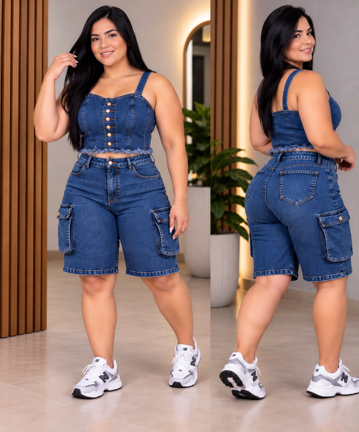 CONJUNTO CAPRI + CHALECO DENIN